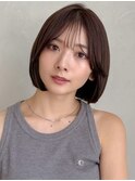 フェイスフレーミング美髪モテ髪くびれヘア暗めカラー愛され