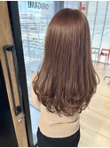 ロングレイヤー×カッパーブラウン
