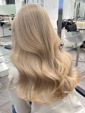 サンクマーケット 渋谷(cinq MARKET) 渋谷ダブルカラーブリーチカラーブロンドカラーレイヤーカット