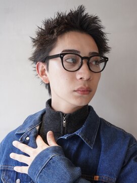 ニコ トウキョウ ロジック(nico TOKYO Logic) 刈り上げアップバングスパイキーショートパーマスパイラルパーマ