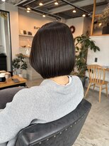バトー バイ トリコ 船橋北口店(BATEAU by tricot)&nbsp;#ボブ#切りっぱなし風#オリーブブラウン#20代#30代