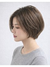アルー ヘアーデザイン 中山寺店(aluu hair design)&nbsp;小顔ひし形ショートボブ