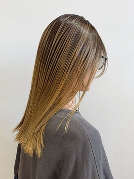 イーストハムヘッドショップ(EAST HAM head shop) デザインハイライト/イエローベージュ/ミディアム