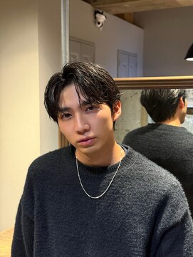 ブチメンズヘア(Buchi MEN'S HAIR) コンマセンターパート ニュアンスパーマ
