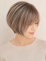 ボンドヘアー(Bond Hair) 白髪染め/グレイカラー/ショート/明るめカラー/ショートボブ