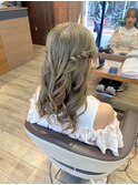 ねじるだけハーフアップ
