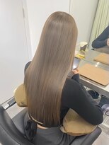 ミラ 新宿(MILA)&nbsp;ウェーブミディアムメルティカラー×ブリーチなしボブ韓国[新宿