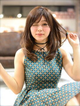 マリオ ヘアー デザイン(MARIO HAIR DESIGN) MARIO☆艶髪ストレートワンカール　ブラントカット