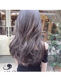 " 重めライン×ラベンダーグレージュ "  ayumi