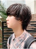 ショートウルフマッシュパーマ