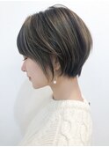 【to/na】宮崎えりな 20代30代40代50代◎オリーブカラーショート