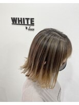 アンダーバーホワイト 阪神西宮店(_WHITE)&nbsp;バレイヤージュ　デザインカラー