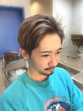アトモスサニーテラス(Atmos sunny terrace) ash blond beige×men's