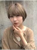 ハイトーン夏ショートダブルカラーヌーディカラー【Lond 中居】