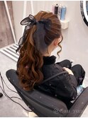 ポニーテール【クランソア】心斎橋/ヘアメ/ヘアセット
