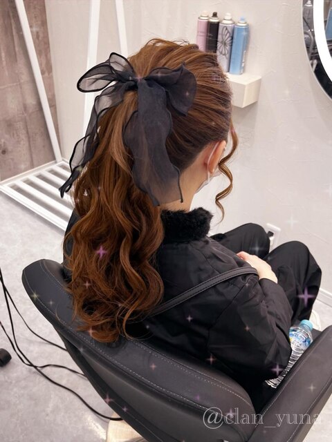 ポニーテール【クランソア】心斎橋/ヘアメ／ヘアセット