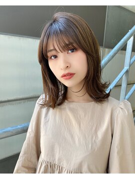 エマ ギンザ(EMMA GINZA) 大人可愛いこなれミディ シースルーバング