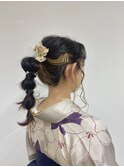 【BelleCoupes】たまねぎヘア 袴着付け 和装ヘア 着物ヘア大阪