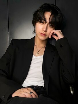 アイティーバイアルバム 八王子店(IT by ALBUM) 韓国メンズ_マッシュパーマハイライト波巻き_ba424451