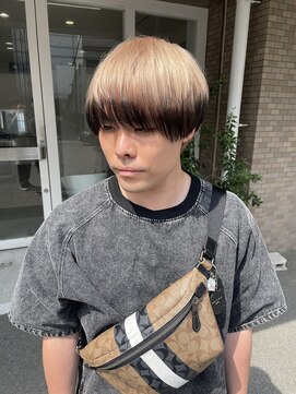 クラン バイ ナチュラル(clan by Natural) ミルクティーベージュ/デザインカラー/メンズハイトーン