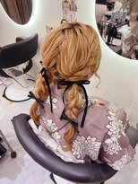 クラン 梅田店(clan)&nbsp;編みおろしツイン/梅田ヘアセット