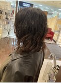 癖が生かしたボブパーマ