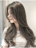 韓国/髪質改善/レイヤーカット/オリーブカラー/縮毛矯正