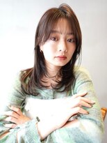 ニコ トウキョウ 渋谷(nico TOKYO)&nbsp;セミロングレイヤーカットハッシュレイヤー透明感グレージュ