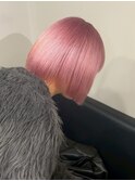 13819艶髪ホワイトピンクラベンダーミルクティーピンク韓国ボブ