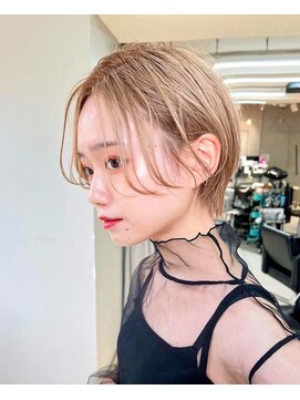 ヴェイン 渋谷(vain) ハイトーンベージュ シースルーマッシュ