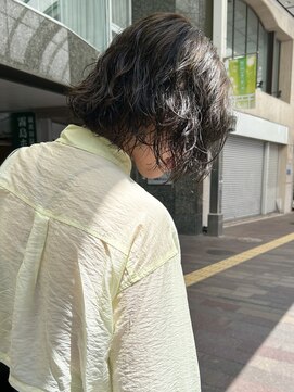 カシェル(cashel) ボブ　パーマ　オリーブグレージュ