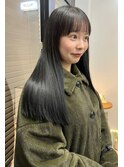 大人可愛い透明感ブリーチなしくすみカラー