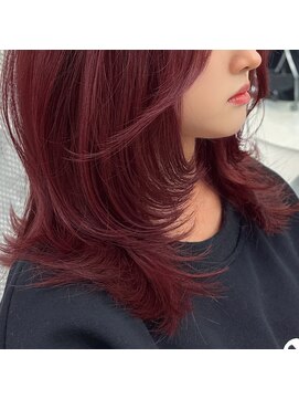 ハピネス 梅田茶屋町店(HAPPINESS) ブリーチなしダブルカラーレイヤーカット