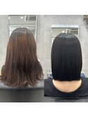 髪質改善縮毛矯正 before＆after 本厚木