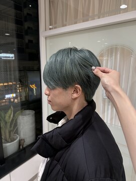 ザザ 高田馬場(ZA/ZA) 好きを形に◎グリーンカラー×マッシュショート