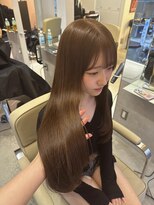 ペレ 原宿(PELE)&nbsp;イメチェン/ピンクベージュ/アンブレラカラー/前髪/原宿