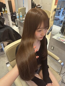 ペレ 原宿(PELE) イメチェン/ピンクベージュ/アンブレラカラー/前髪/原宿