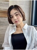 大人フレンチミニボブ前髪なし丸顔絶壁ひし形レイヤーK20260323