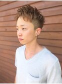 ゆるパーマでグラデツーブロック