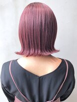 アイティー バイ アルバム 中野店(IT by ALBUM) ピンクボブ_オリーブカラーハイライトカラー_ba308111