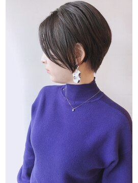 モリオフロムロンドン 原宿本店(morio from London) 【morio 原宿】黒髪　ミニマムショートボブ