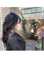 スラン(sran hair and spa) ハイトーンイヤリングカラー