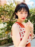 Liberte銀座 大人セミウェット小顔色っぽボブ×透明感ベージュ
