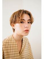 ピズム(PISM)&nbsp;マッシュショート/テラコッタカラー/センターパート