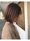 毛先がナチュラルなボブ