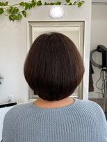 シークレットベースエヌ(Secret Base N)&nbsp;ベージュカラー大人可愛いひし形ボブ　まとまる髪　30代40代50代