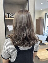 リベストバイジェービー 稲毛(li best. byjb)&nbsp;ペールベージュ/セクションカラー/外ハネボブ[稲毛/稲毛駅]