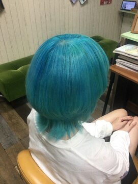ヘアースペース 練馬店(hair space COCO) 水色カラー