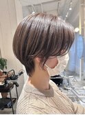 〈宮本〉大人っぽハンサムショート×透明感ベージュ