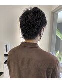 襟足ありの大人メンズスパイラルパーマ/天神今泉hair salon LEA